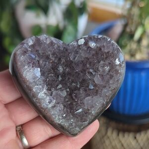 Genuine AAA Grade Brazilian Amethyst Heart-Shaped Gemstone